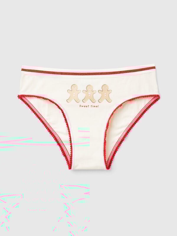 Braguitas estampadas de algodón super stretch Niña