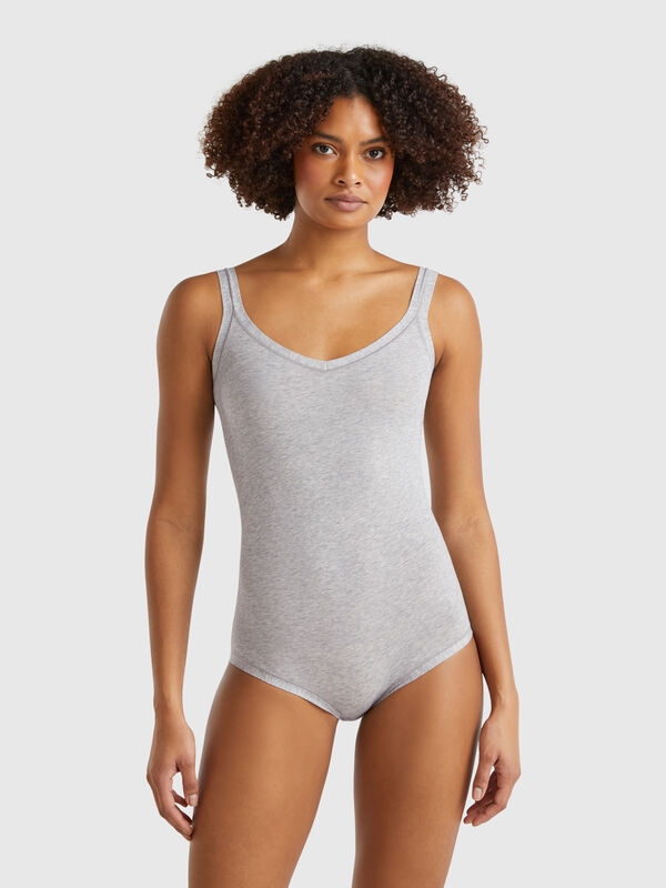 Body de algodón súper elástico Mujer