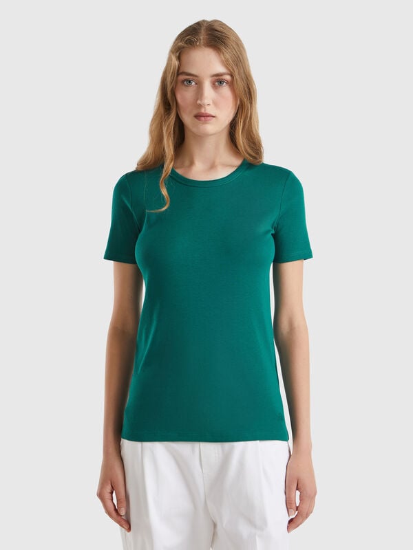 Camiseta de algodón de fibra larga Mujer