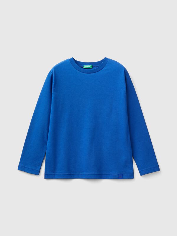 Camiseta de cuello redondo de 100 % algodón orgánico Niño