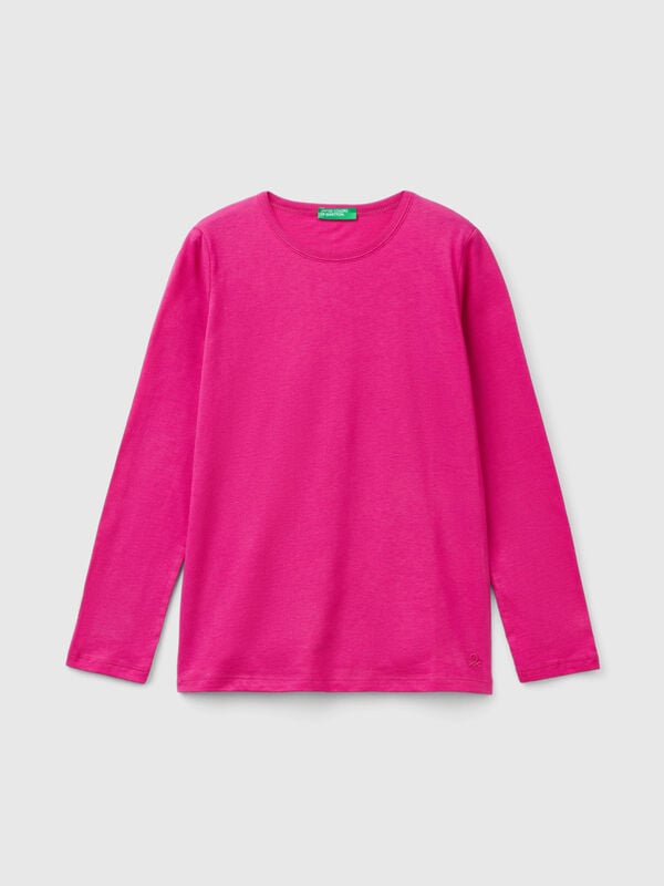 Camiseta de manga larga de algodón orgánico Niña
