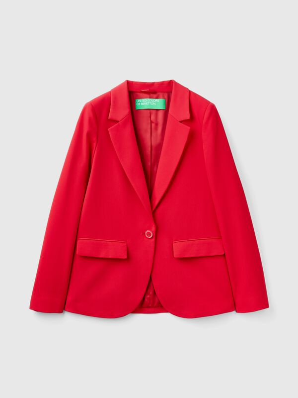 Blazer de viscosa mixta elástica Mujer