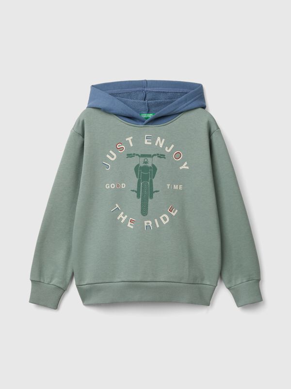 Sudadera con capucha y estampado Niño