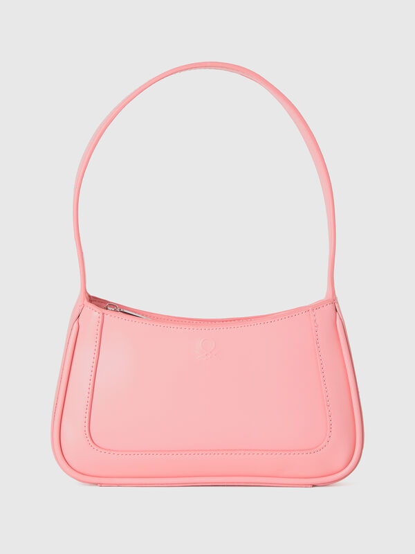 Bolso de hombro de tejido revestido Mujer