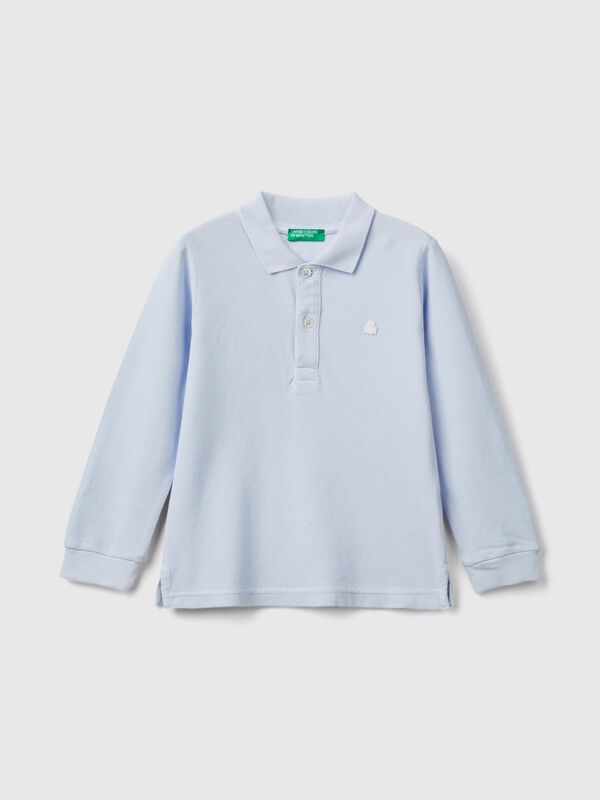 Polo de manga larga de algodón orgánico Niño