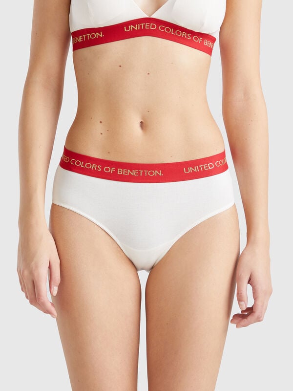 Slip de algodón elástico Mujer