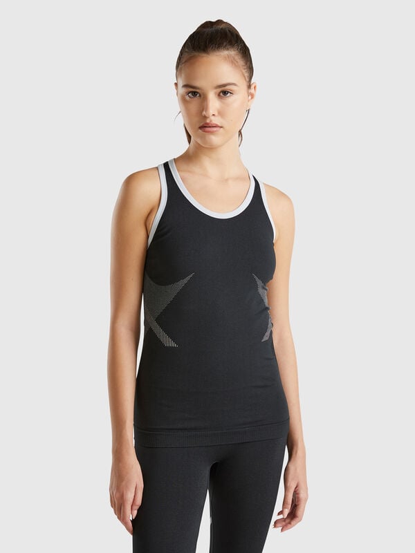 Camiseta de tirantes deportiva sin costuras Mujer