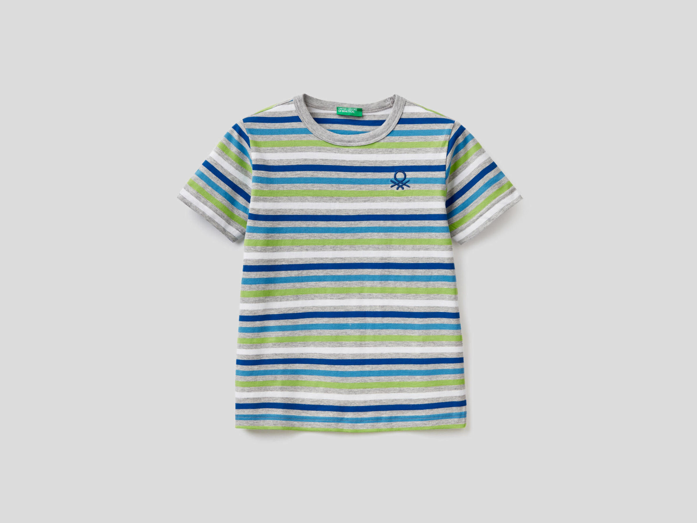 Camiseta de rayas de 100% algodón image number null