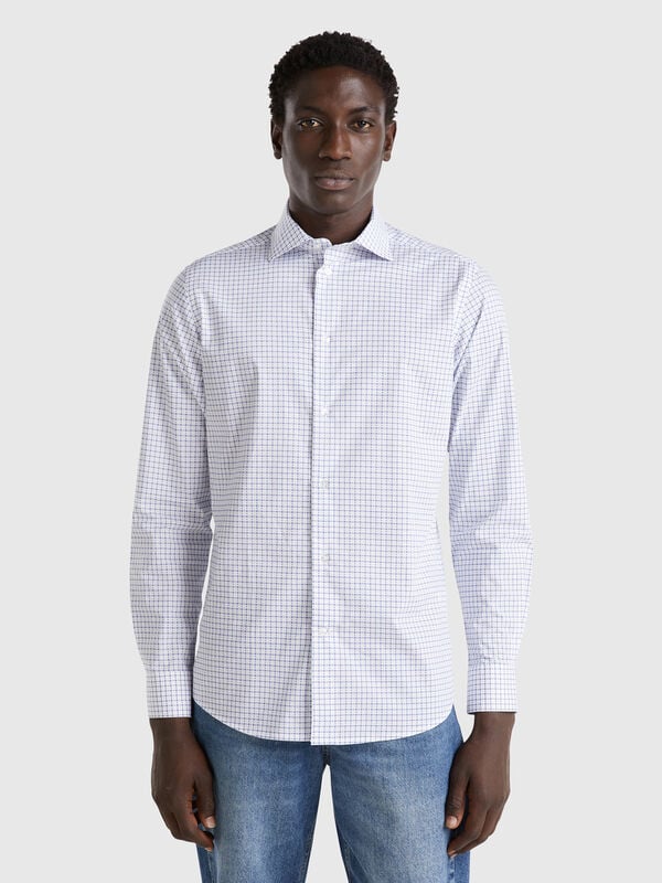 Camisa estampada slim fit Hombre