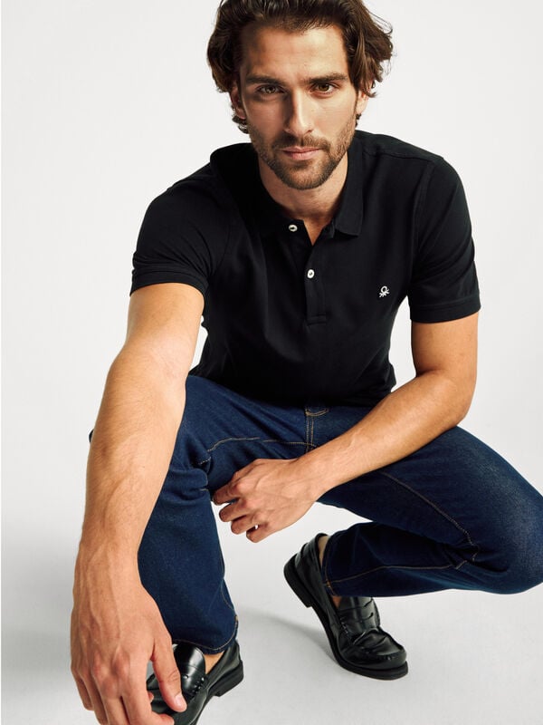 Polo ajustado Hombre