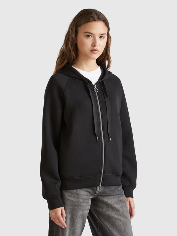 Sudadera fluida con capucha Mujer
