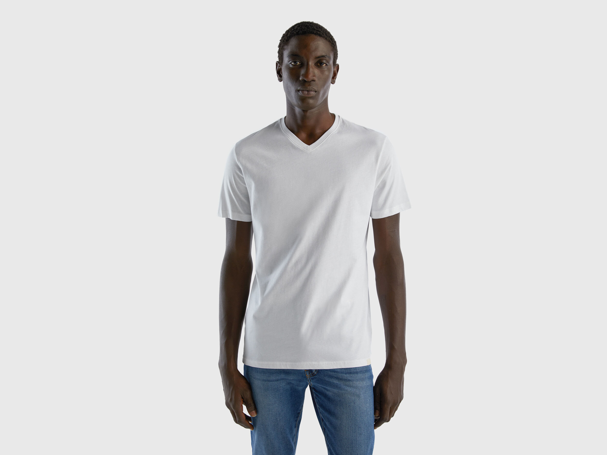 T shirt blanca hombre shop
