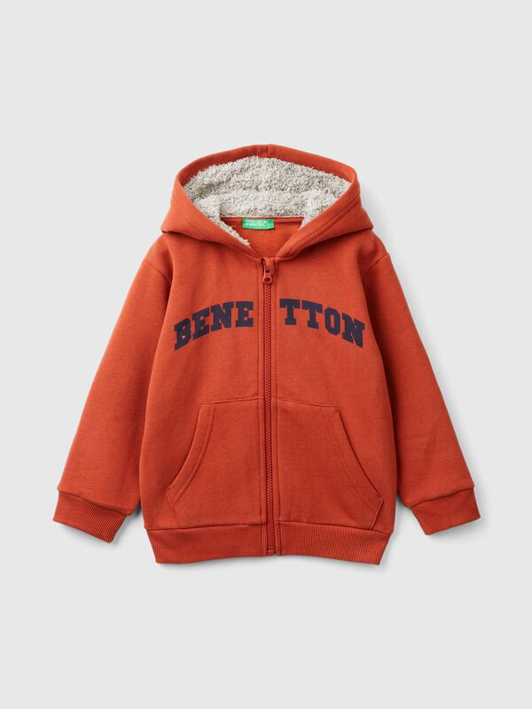 Sudadera con capucha forrada Niño