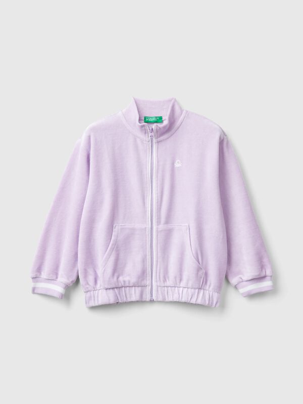 Sudadera de chenilla con cremallera Niña