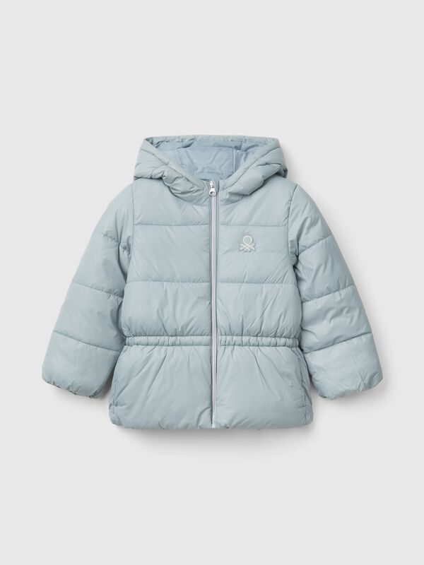 Abrigo de nylon con capucha Niña