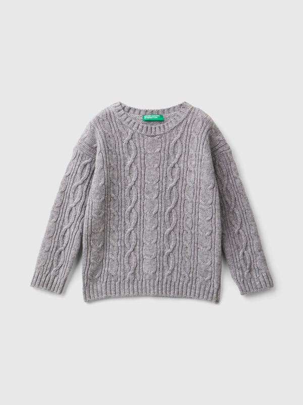 Jersey de lana mixta con ochos Niño