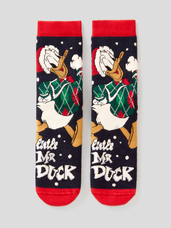 Calcetines navideños del Pato Donald Niño