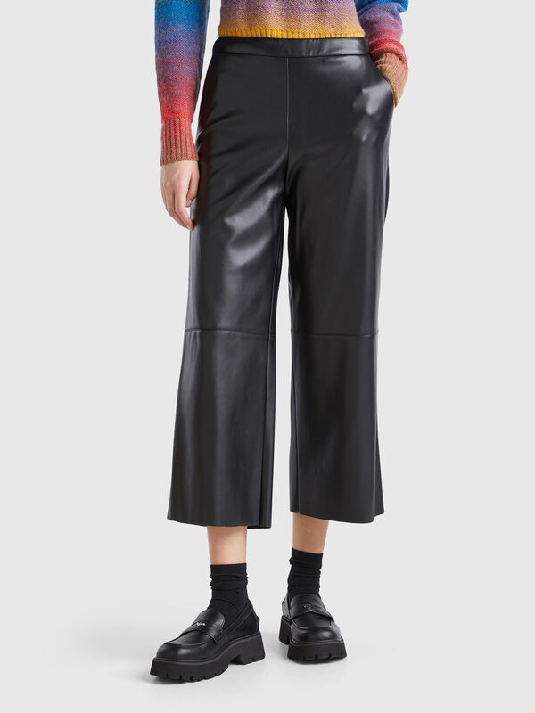 Pantalón de tejido revestido Pantalón de tejido revestido Mujer