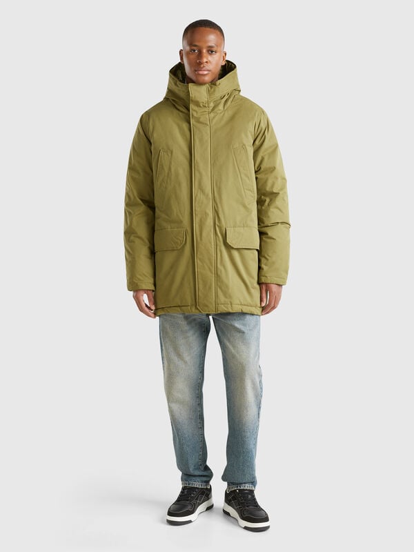 Parka acolchada de nailon Hombre