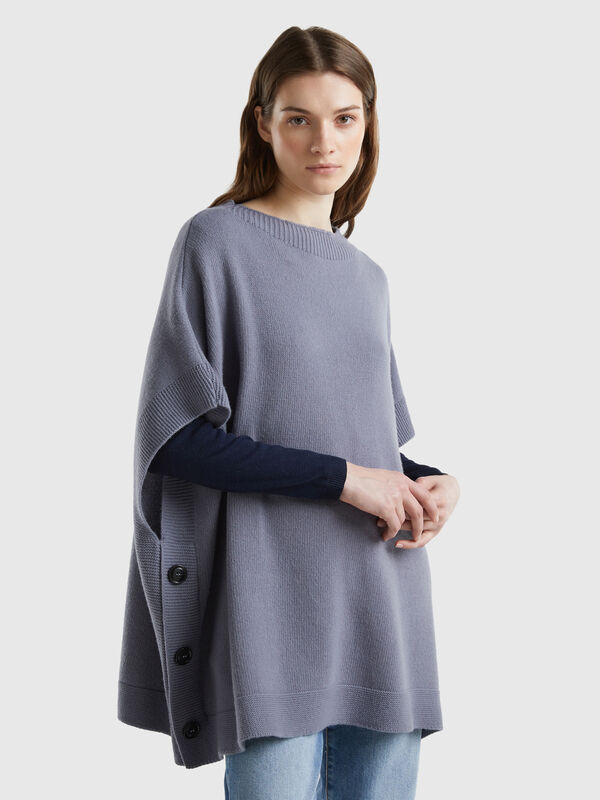 Capa con cuello barco Mujer