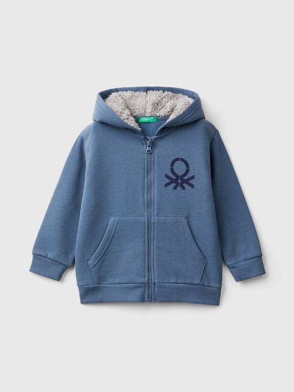Sudadera con capucha forrada Niño