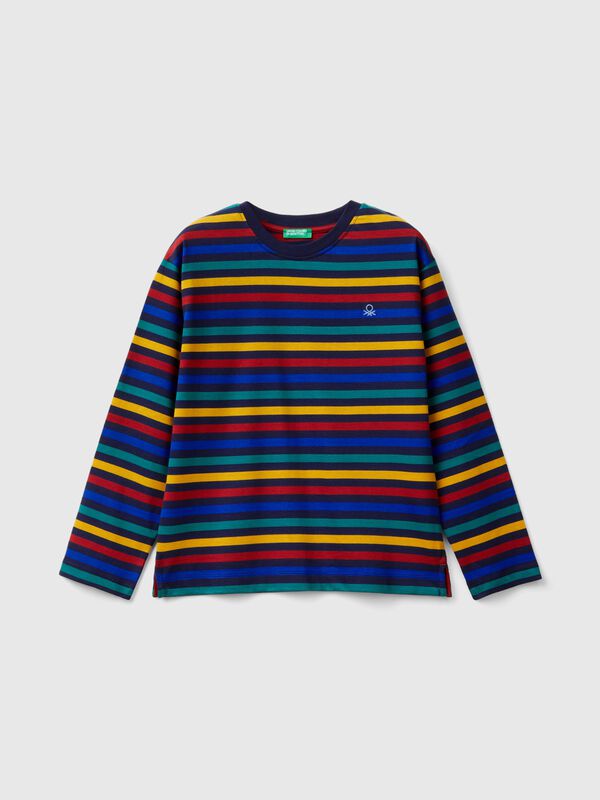 Camiseta de rayas de 100 % algodón Niño