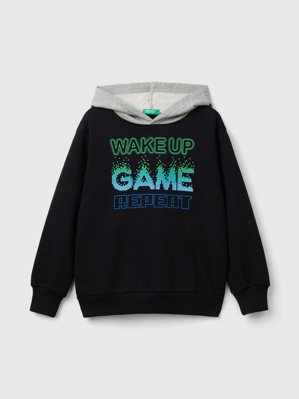 Sudadera con capucha y estampado Niño