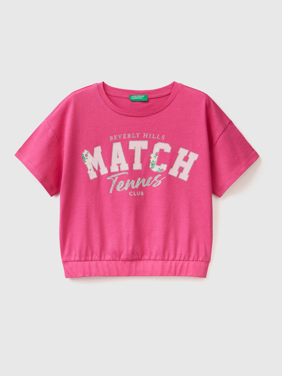 Camiseta con estampado y glitter