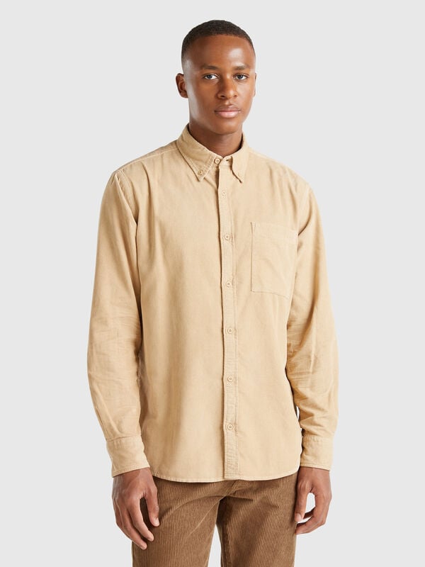 Camisa de pana Hombre