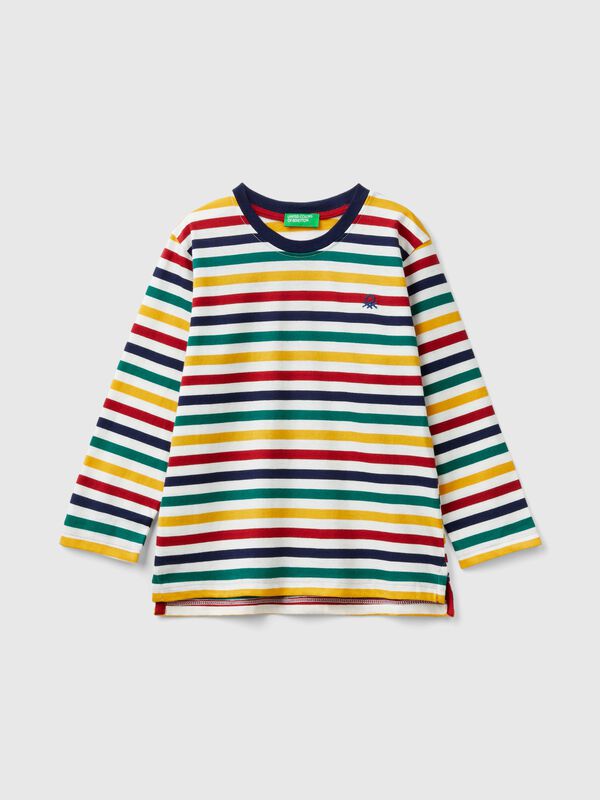 Camiseta de rayas de 100 % algodón Niño
