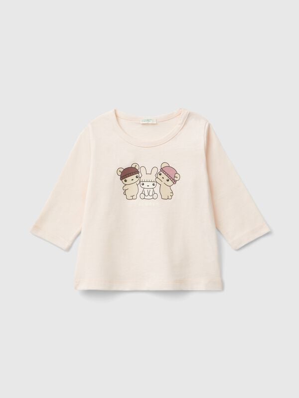 Camiseta de cálido algodón orgánico Recién nacidos