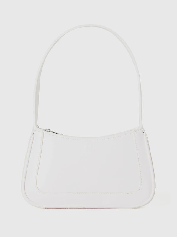 Bolso de hombro de tejido revestido Mujer