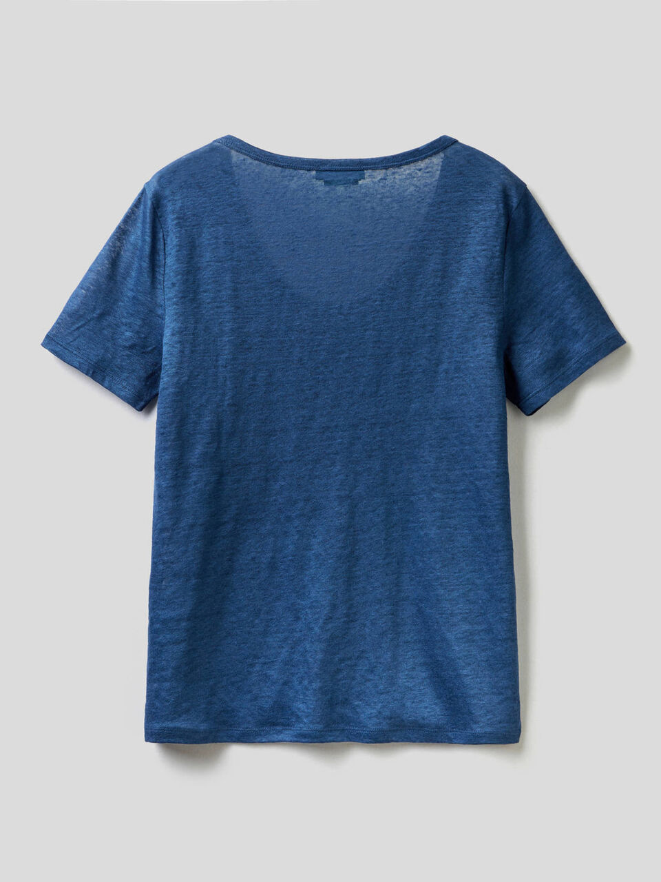 Camiseta de cuello redondo de 100% lino image number 2
