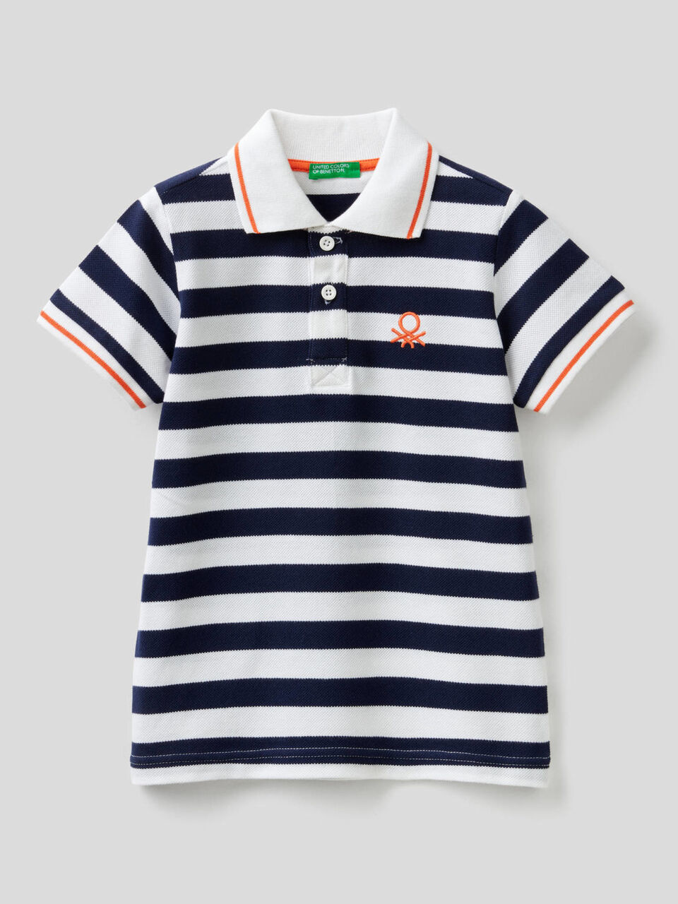 Polo de rayas de 100 % algodón image number 1