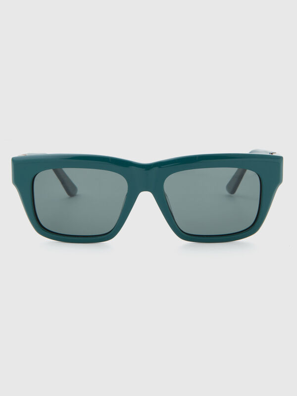 Gafas de sol rectangulares verdes