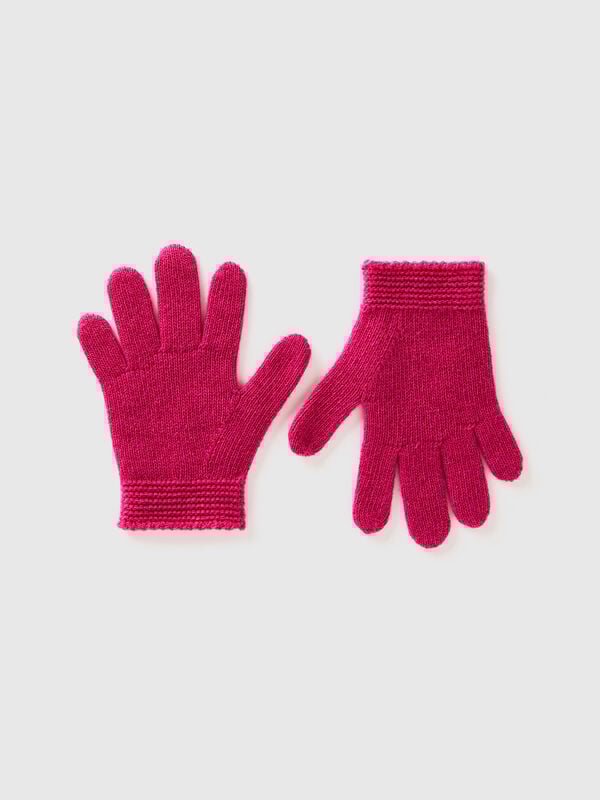 Guantes de lana mixta elástica Niño