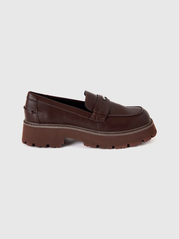 Mocasines de efecto piel Mujer