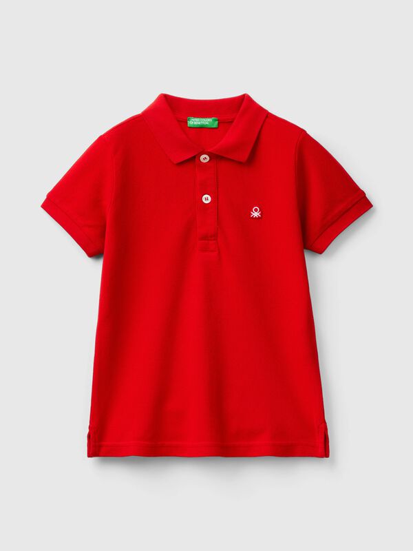 Polo de manga corta de algodón puro Niño