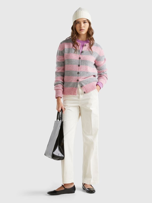 Pantalón amplio de pana Mujer