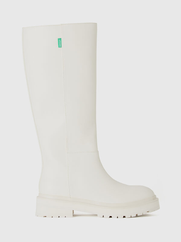 Botas altas de tejido revestido Mujer