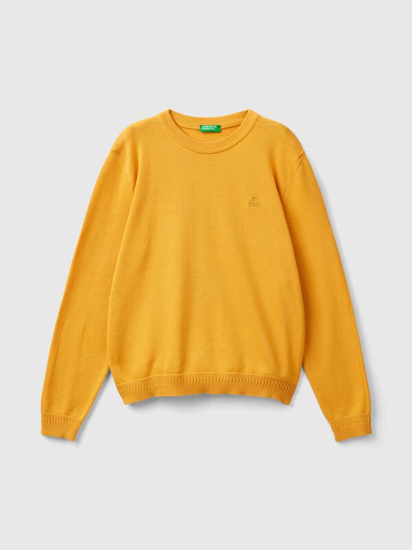 Jersey de cuello redondo de 100% algodón Niño