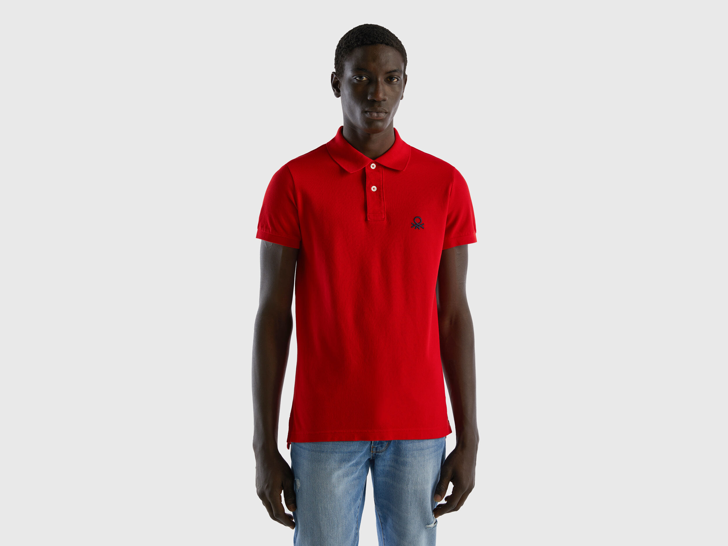 Polo camisero rojo discount