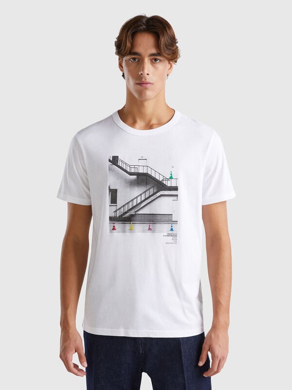 Camiseta regular fit de algodón orgánico Hombre
