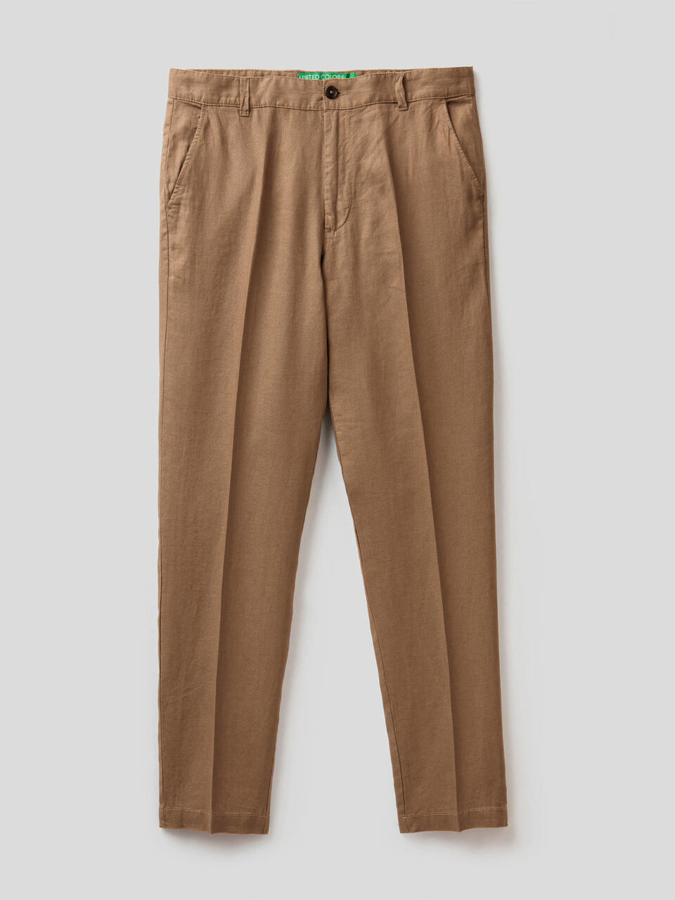 Pantalones chinos de puro lino image number 1
