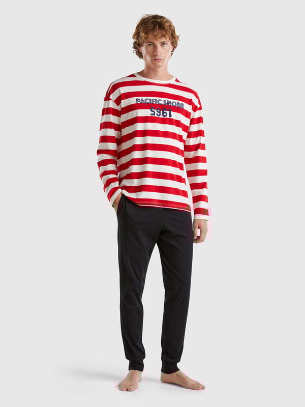 Pantalón con elástico con logotipo Hombre