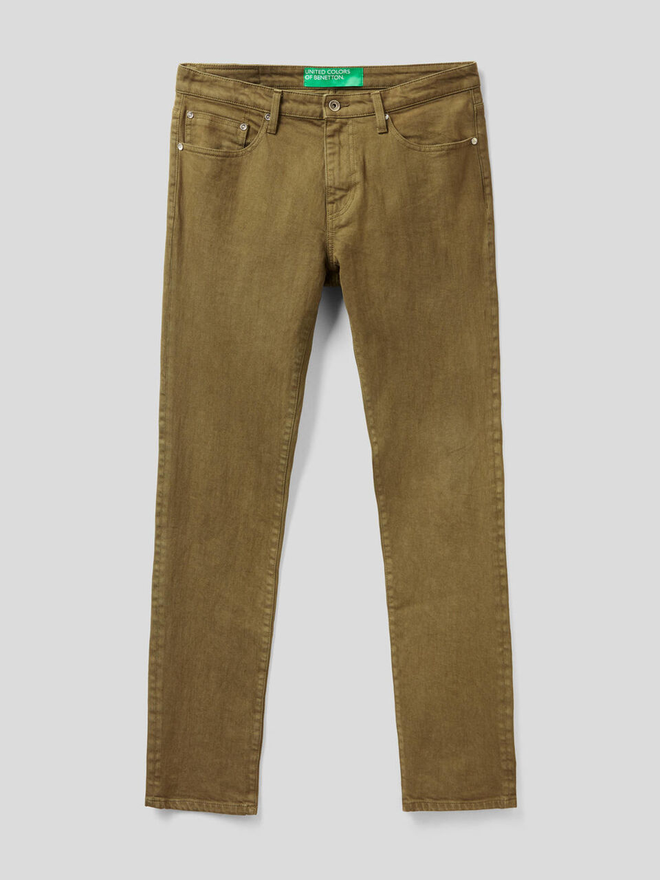 Pantalón de algodón elástico con cinco bolsillos image number 1