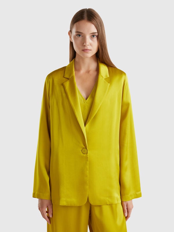 Blazer de 100 % viscosa Mujer