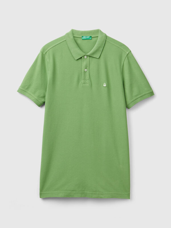 Polo verde aceituna regular fit Hombre