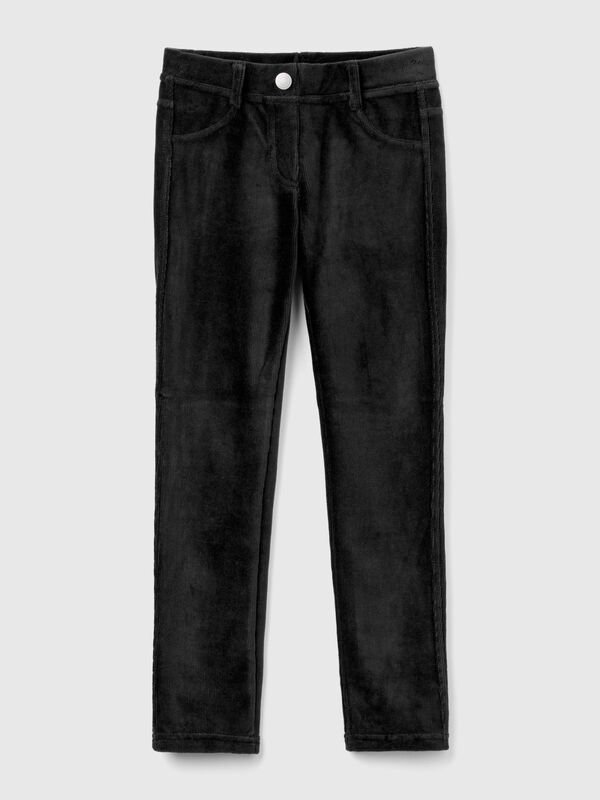 Pantalón super skinny de chenilla Niña