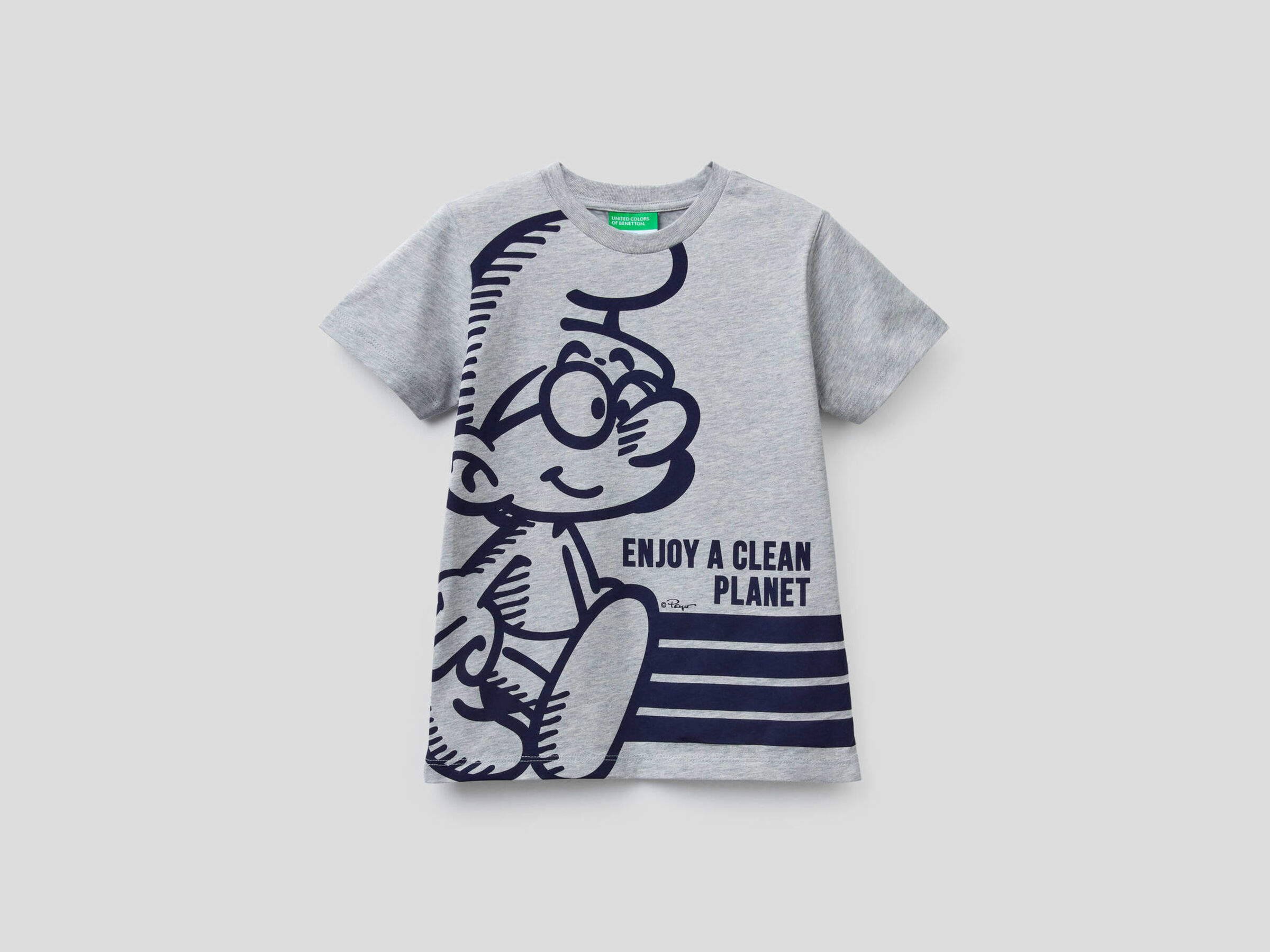 Camiseta con estampado de pitufos image number null